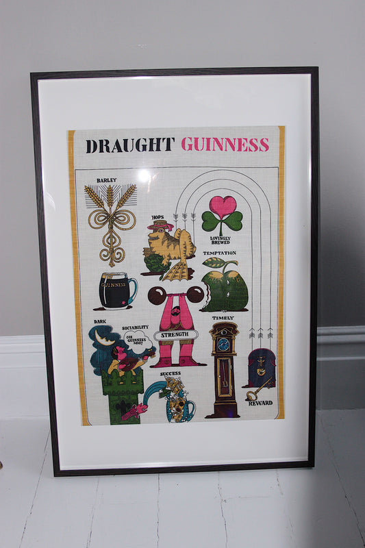 Draught Guinness Printed Irish Linen